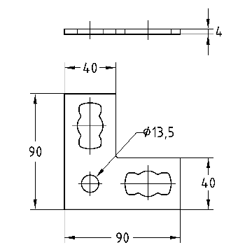 MÜPRO | MPR-Connection plates type S+ Angle plate 90°