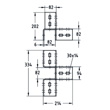 MPT-3D-Verbinder MPT-Mittelverbinder