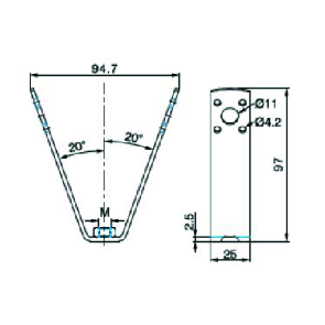  with welded-on nut | M8