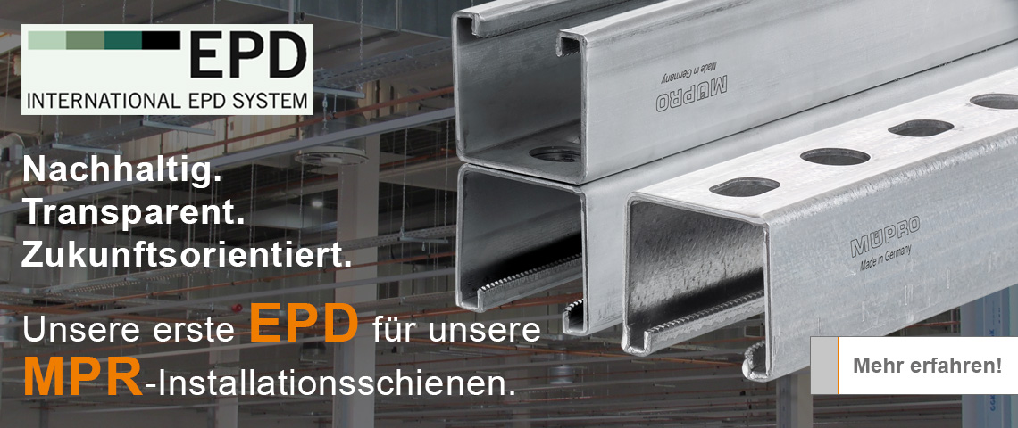 Slider EPD für Systemschienen